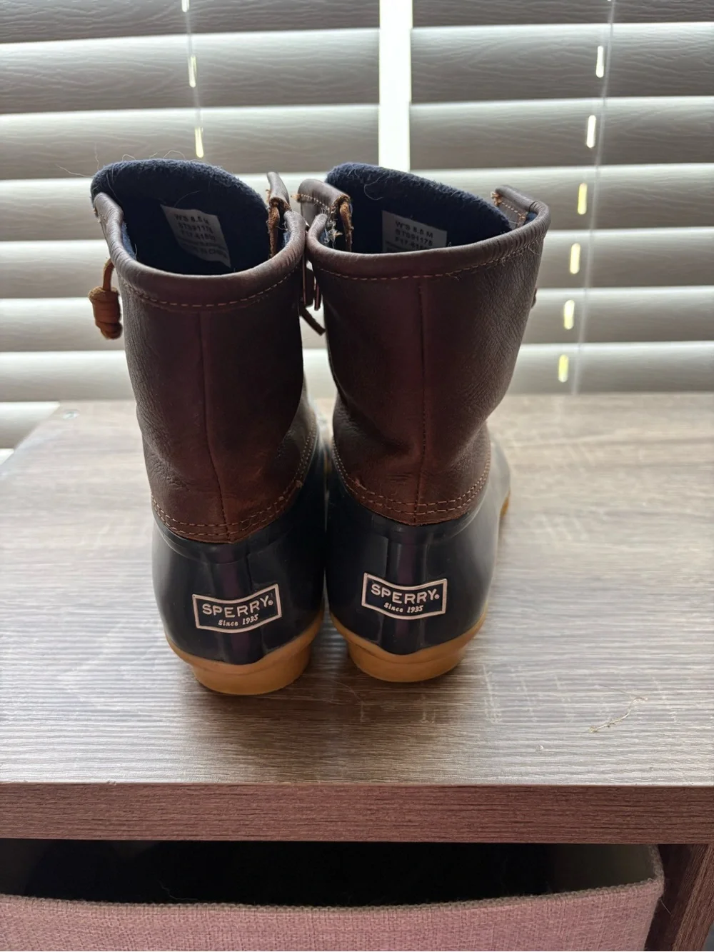 Sperry Women’s Brown and navy Duck Boots